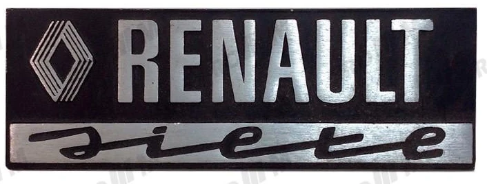 Matrícula de Renault siete y 7